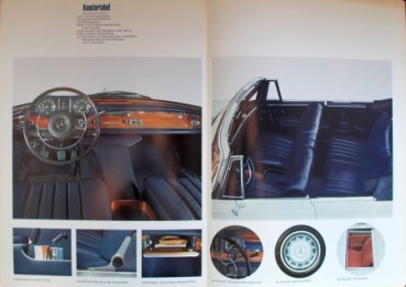 Mercedes-Benz 280 SE Coupe Cabriolet Modelprogram 1968 Carbrochure (2064)